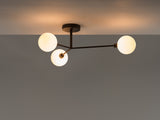 houseof. 3 Light Flush Ceiling Light in Charcoal