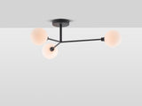 houseof. 3 Light Flush Ceiling Light in Charcoal