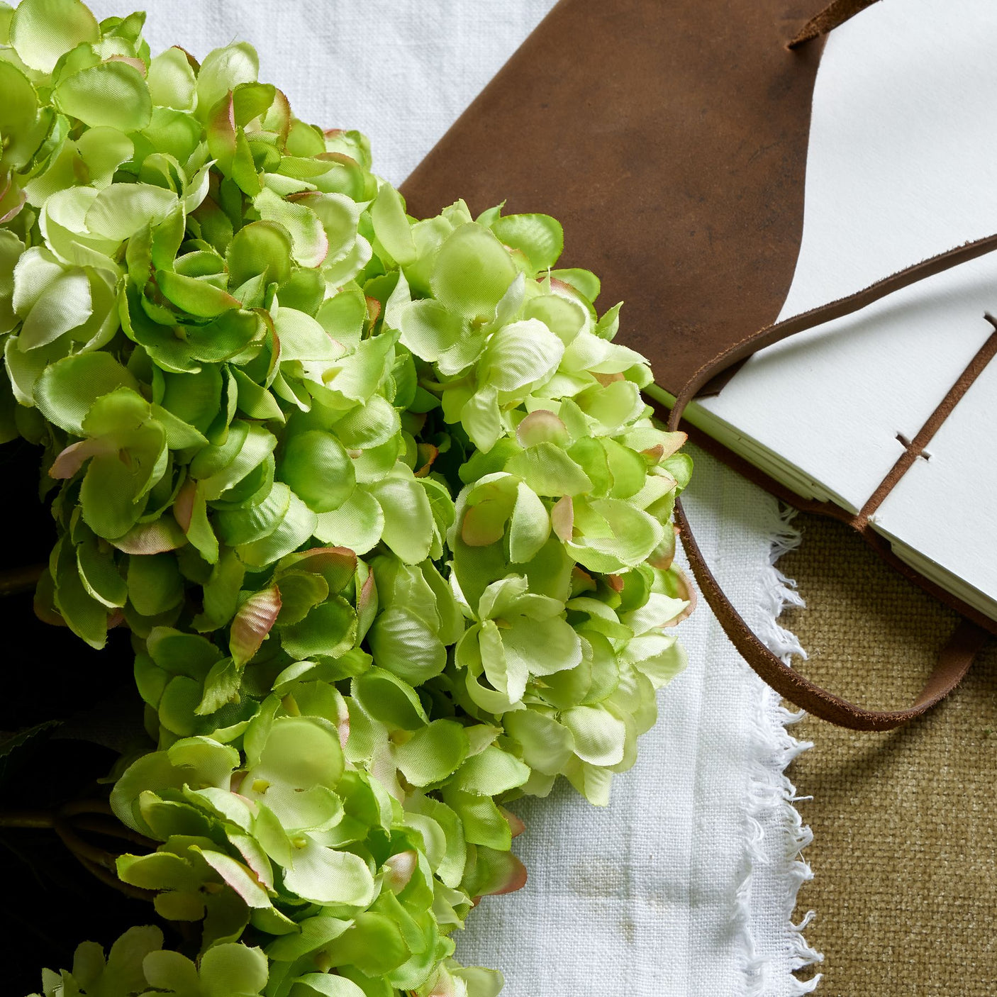 Green Hydrangea Bunch - Lacona Home 