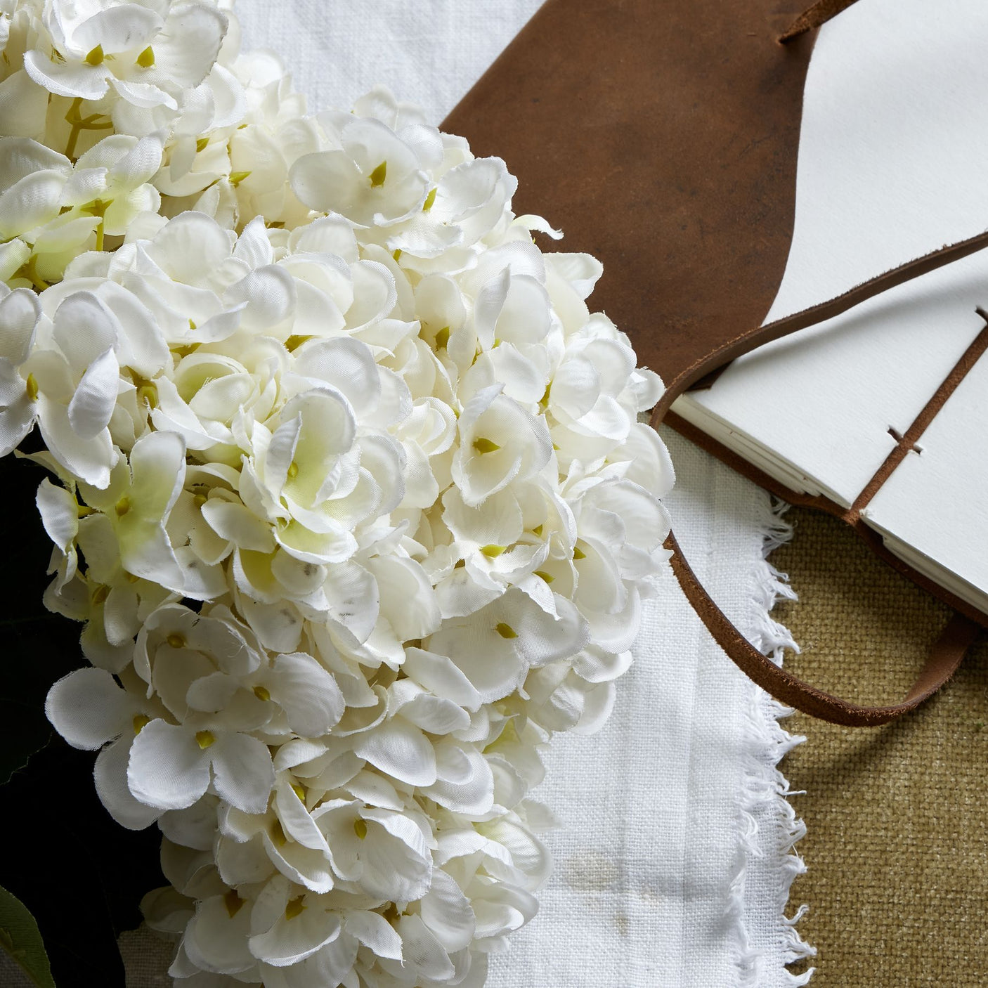 White Hydrangea Bunch - Lacona Home 