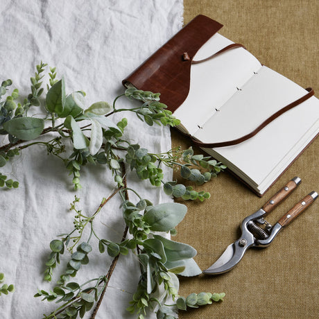 LED Winter Garland With Eucalyptus And Lambs Ear - Lacona Home 