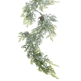 Frosted Pine Garland With Pinecones - Lacona Home 