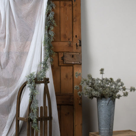 Frosted Pine Garland With Pinecones - Lacona Home 