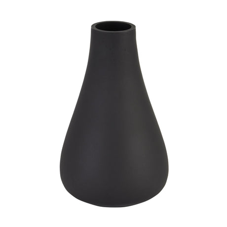 Black Tapered Glass Vase - Lacona Home 