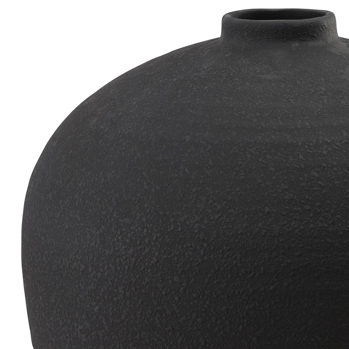 Matt Black Tall Astral Vase - Lacona Home 