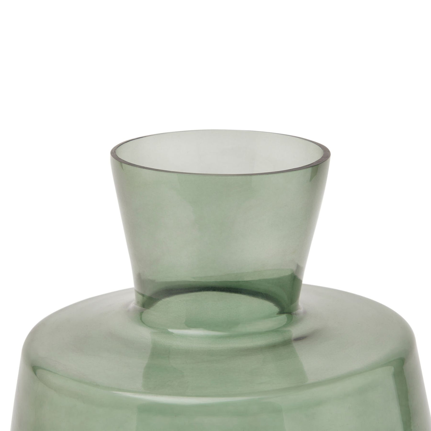 Smoked Sage Glass Large Ellipse Vase - Lacona Home 