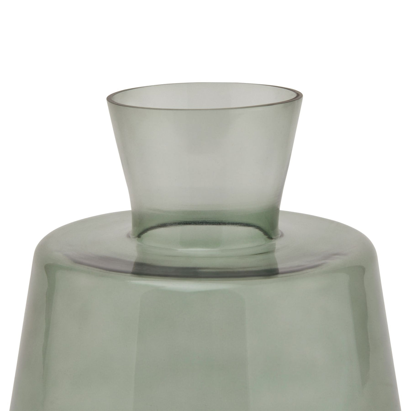 Smoked Sage Glass Ellipse Vase - Lacona Home 