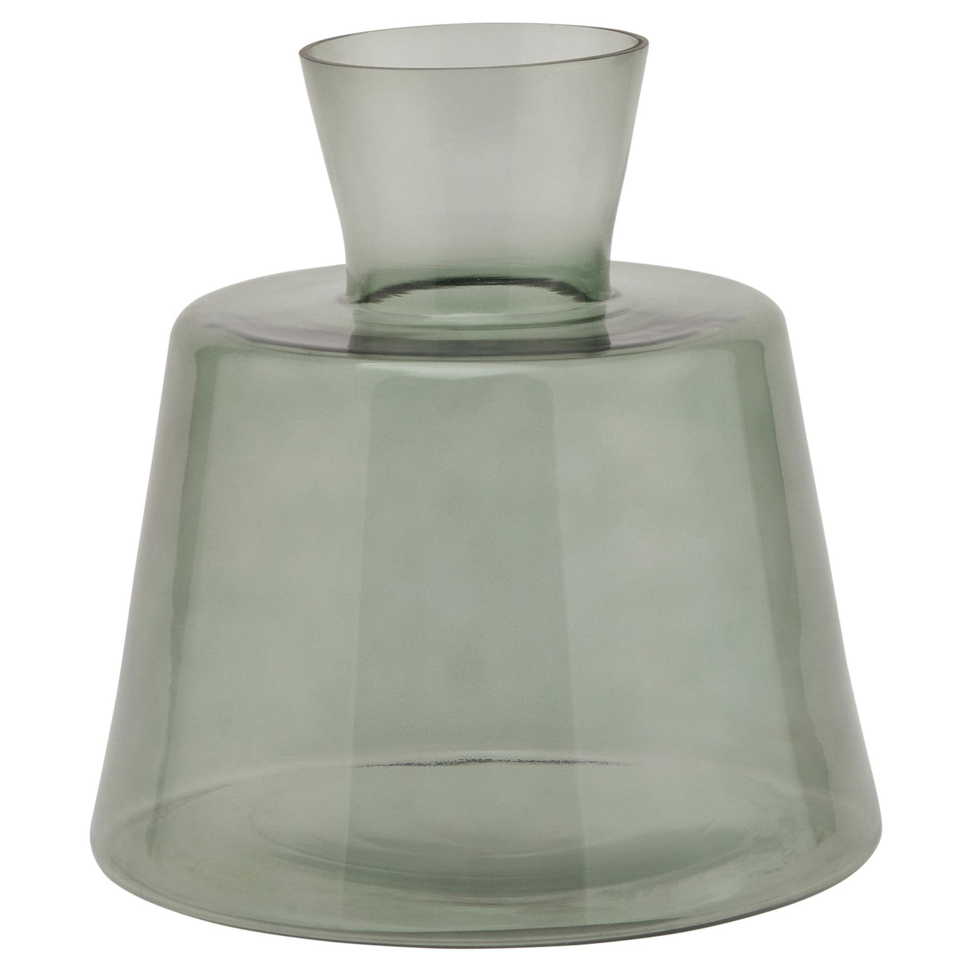 Smoked Sage Glass Ellipse Vase - Lacona Home 