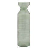 Smoked Sage Glass Tall Fluted Vase - Lacona Home 