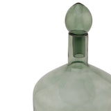 Smoked Sage Glass Bottle With Stopper - Lacona Home 