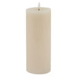 Luxe Collection Melt Effect 3.5x9 Taupe LED Wax Candle - Lacona Home 