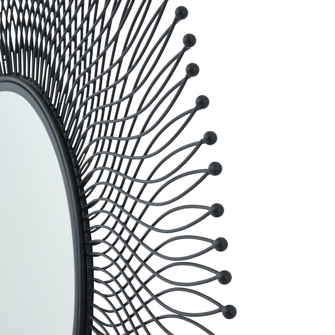 Rio Black Large Wire Mirror - Lacona Home 