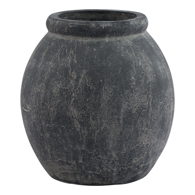 Amalfi Grey Jar Shaped Planter - Lacona Home 