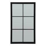 Black Wood Large Window Mirror - Lacona Home 