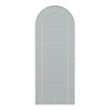 White Large Arched Window Mirror - Lacona Home 