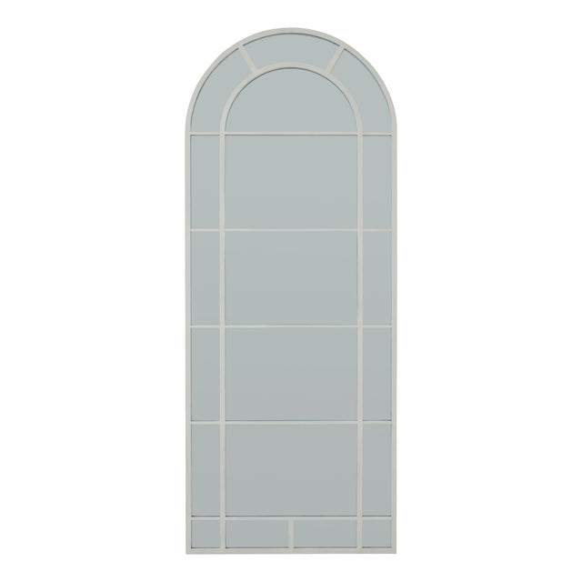 White Large Arched Window Mirror - Lacona Home 