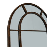 Rust Effect Large Arched Window Mirror - Lacona Home 