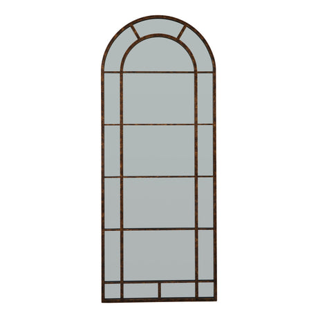 Rust Effect Large Arched Window Mirror - Lacona Home 