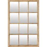 Washed Wood Window Mirror - Lacona Home 