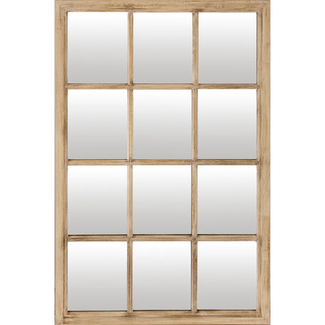 Washed Wood Window Mirror - Lacona Home 