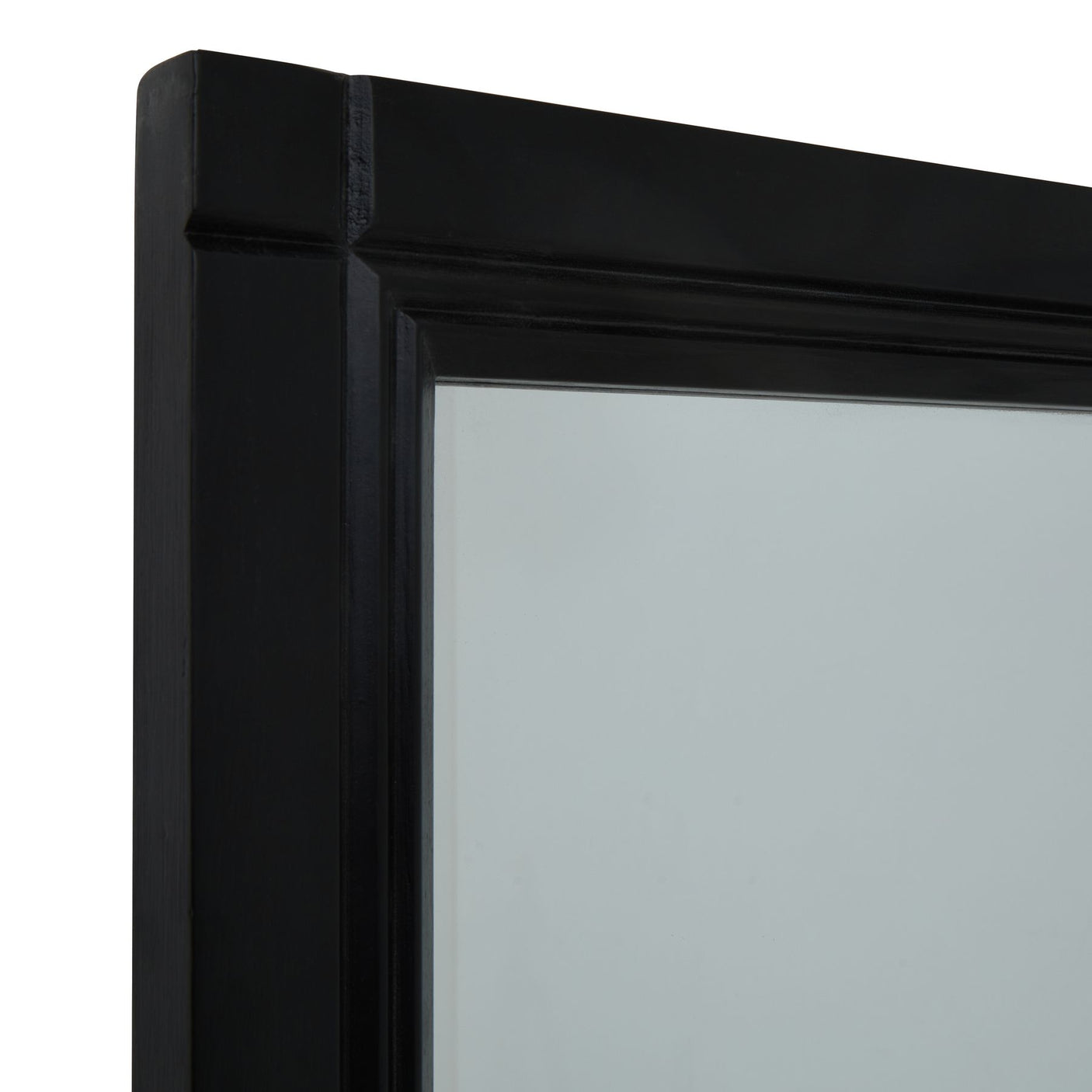 Black Wood XL Window Mirror - Lacona Home 