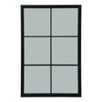 Black Wood XL Window Mirror - Lacona Home 