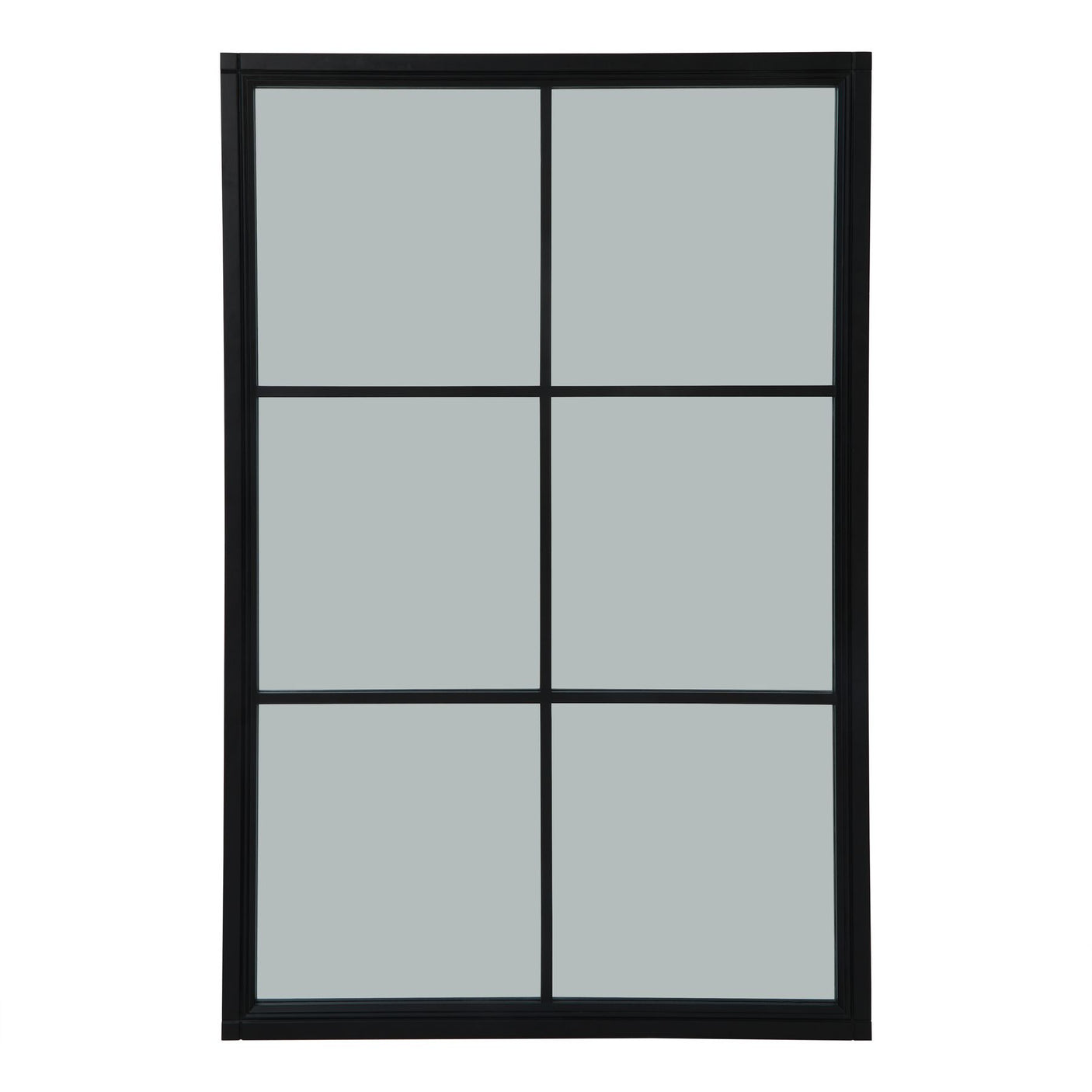 Black Wood XL Window Mirror - Lacona Home 