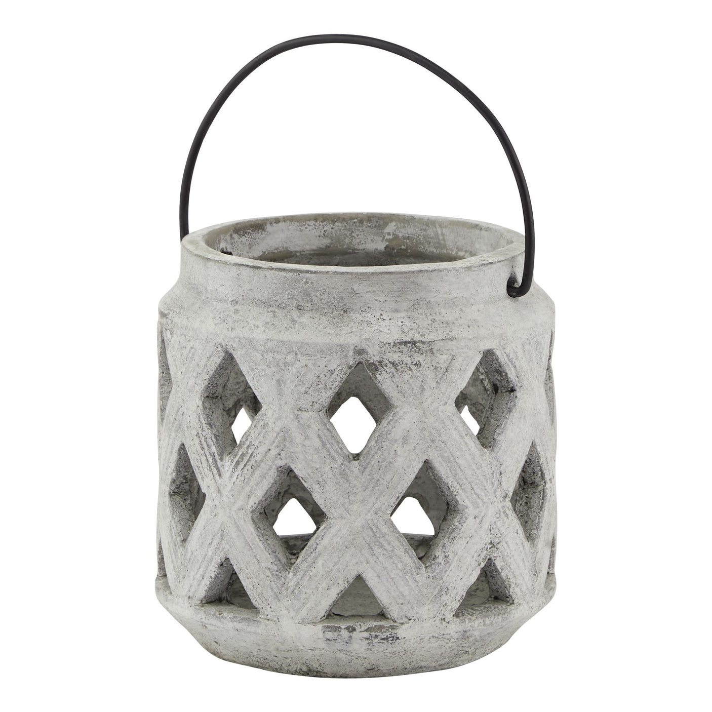 Athena Stone Lattice Lantern - Lacona Home 