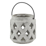 Athena Stone Lattice Lantern - Lacona Home 