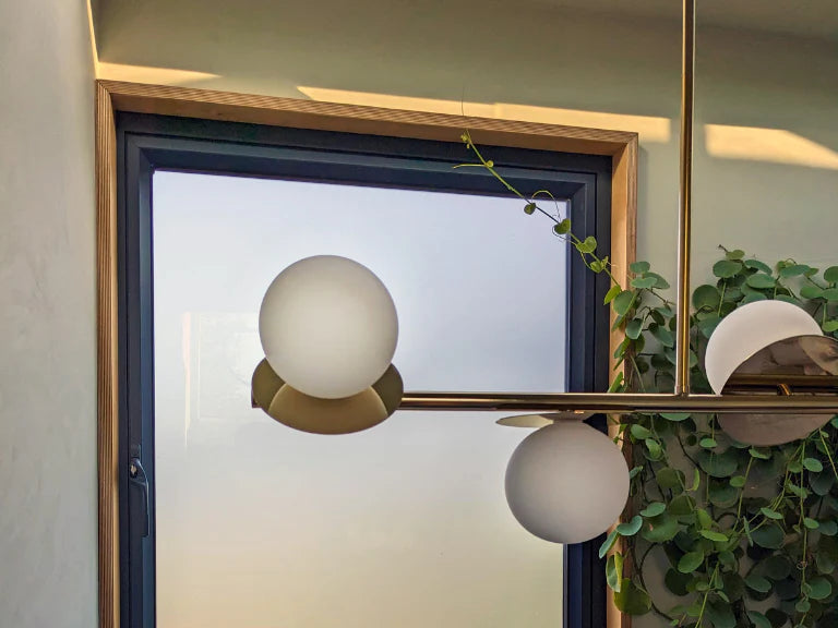 houseof. Opal Disk Ceiling Light IP44 in Brass