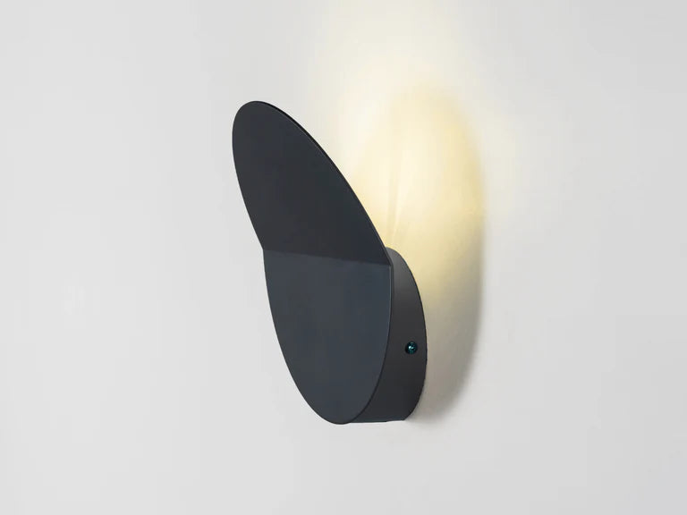 houseof. Round Diffused Wall Light in Charcoal