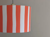 houseof. Small Stripe Print Shade in Orange/White