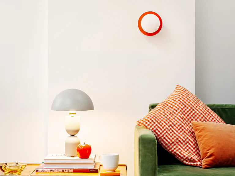 houseof. Opal Disk Wall Light IP44 in Orange