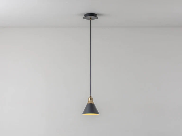 houseof. Cone Pendant Ceiling Light in Charcoal