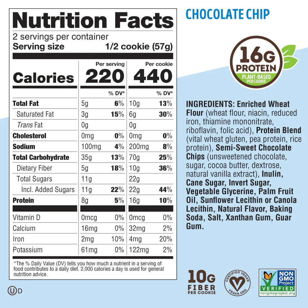 Lenny & Larry's The Complete Cookie 12x113g - Chocolate Chip
