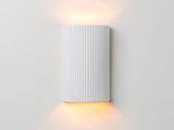 houseof. Ceramic Pillar Wall Light in White