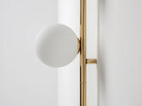 houseof. Bar Opal Ball Wall Light in Brass