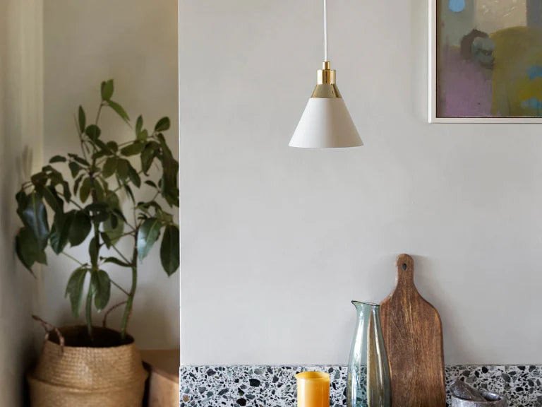 houseof. Cone Pendant Ceiling Light in Sand