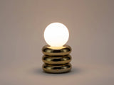 houseof. Tube 'Glow Worm' Rechargeable Table Lamp in Brass