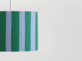 houseof. Small Stripe Print Shade in Green, Blue