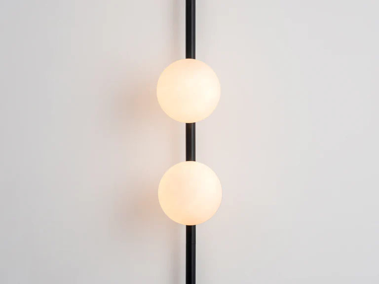 houseof. Bar Opal Ball Wall Light in Charcoal