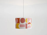 houseof. Large Tiles Print Shade in Pink, Yellow, Orange