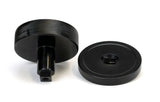 Black Brompton Centre Door Knob (Plain)