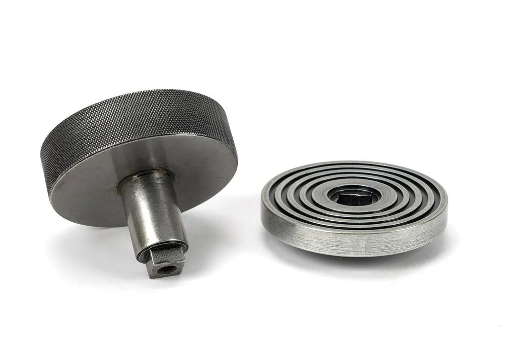 Pewter Brompton Centre Door Knob (Beehive)