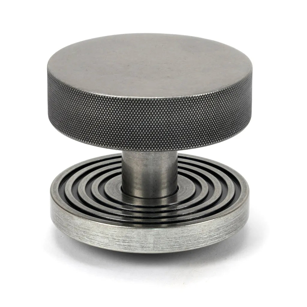 Pewter Brompton Centre Door Knob (Beehive)
