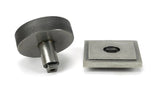Pewter Brompton Centre Door Knob (Square)