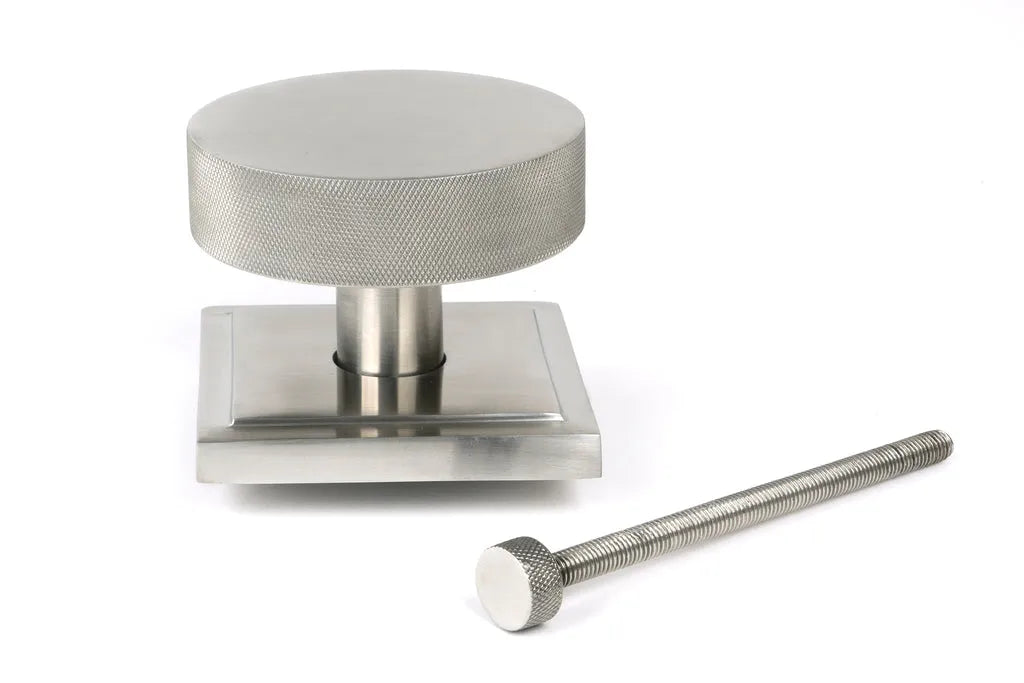 Satin Marine SS (316) Brompton Centre Door Knob (Square)