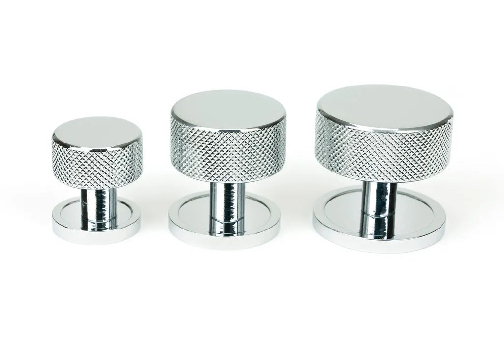 Polished Chrome Brompton Cabinet Knob - 25mm (Plain)