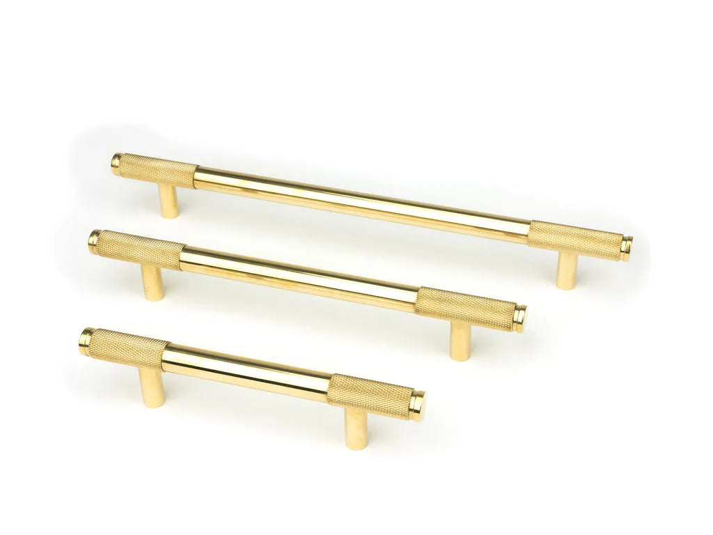 Polished Brass Half Brompton Pull Handle - Large