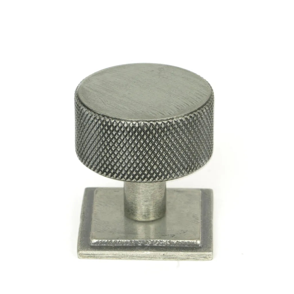 Pewter Brompton Cabinet Knob - 32mm (Square)